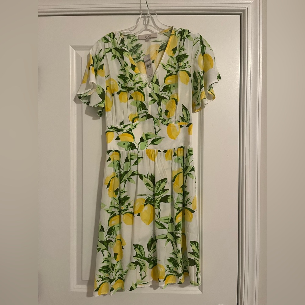 Sz.2 Loft 🍋Lemon Dress with pockets!